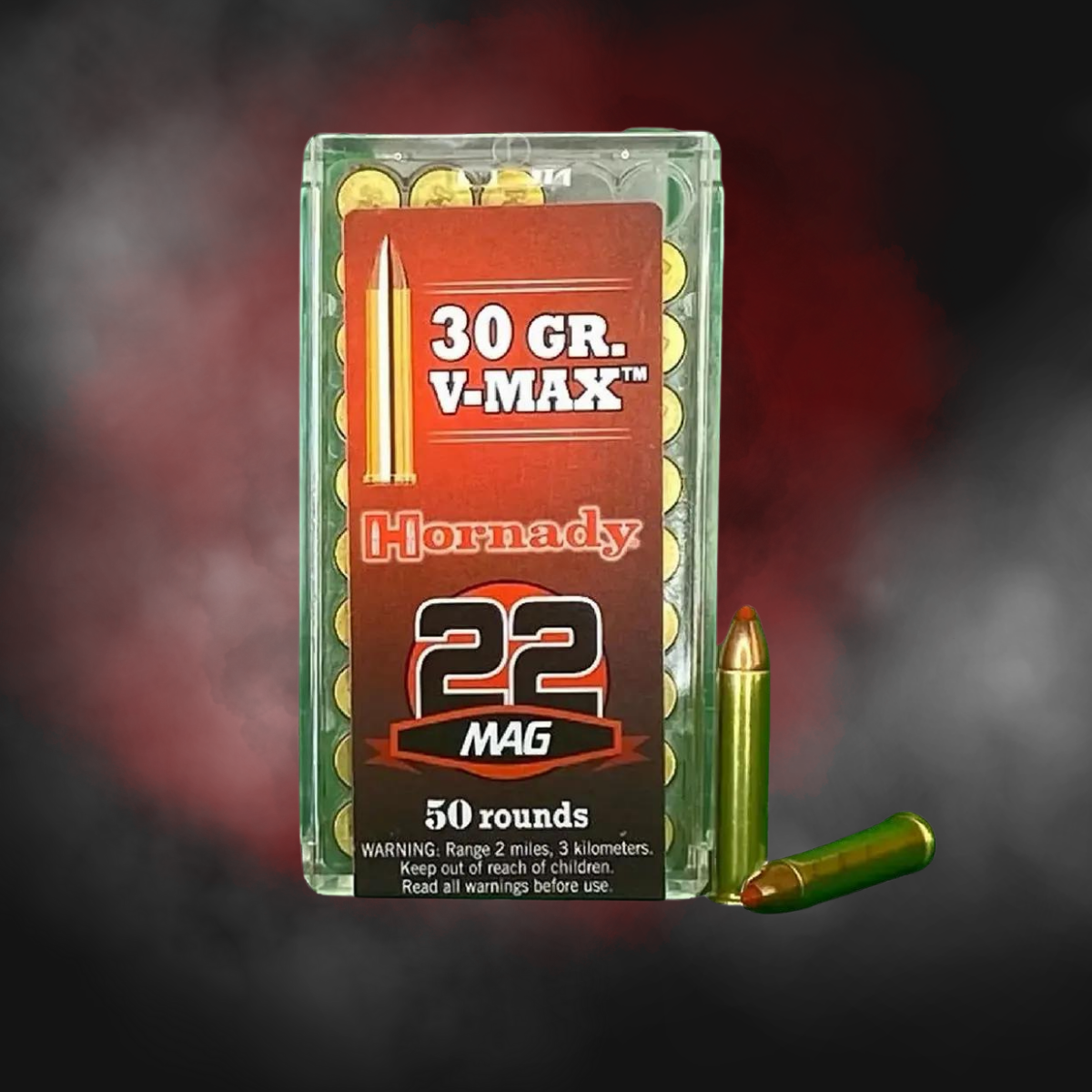 .22 WMR 30gr V-MAX Hornady - 50 Rounds - Image 2