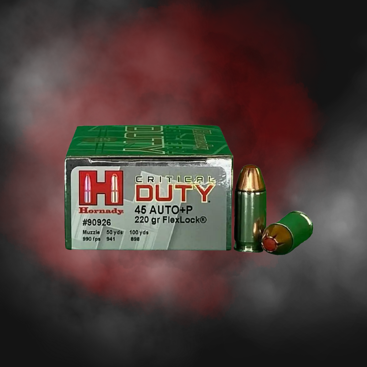 .45 ACP 220gr +P FlexLock Critical Duty Hornady - 20 Rounds - Image 2