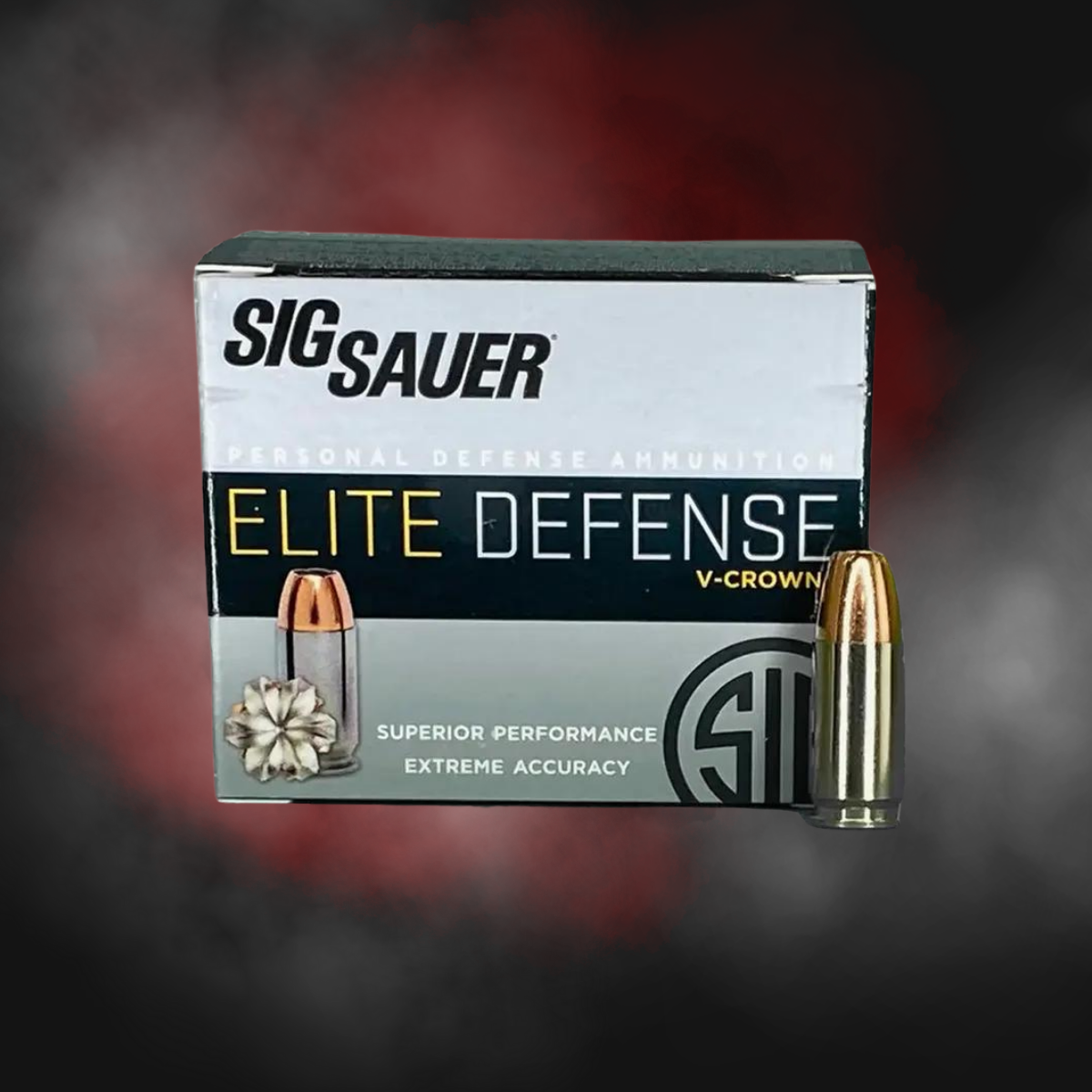 9mm 147gr JHP V-Crown Sig Sauer E9MMA3 - 20 Rounds