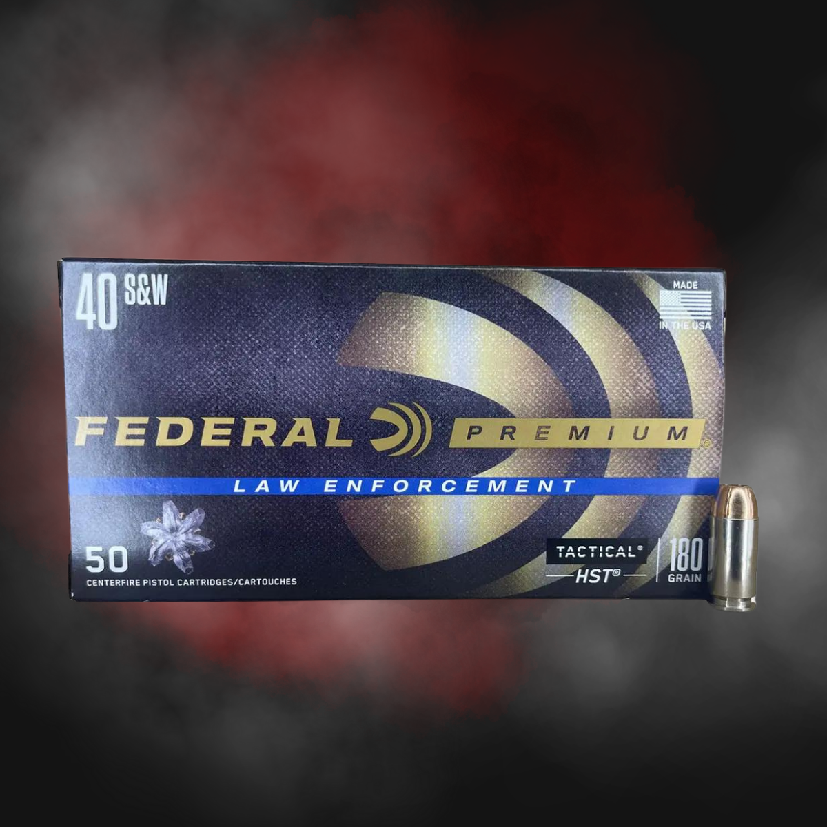 .40 S&W 180GR Federal Premium Tactical HST JHP P40HST1 - 50 Rounds