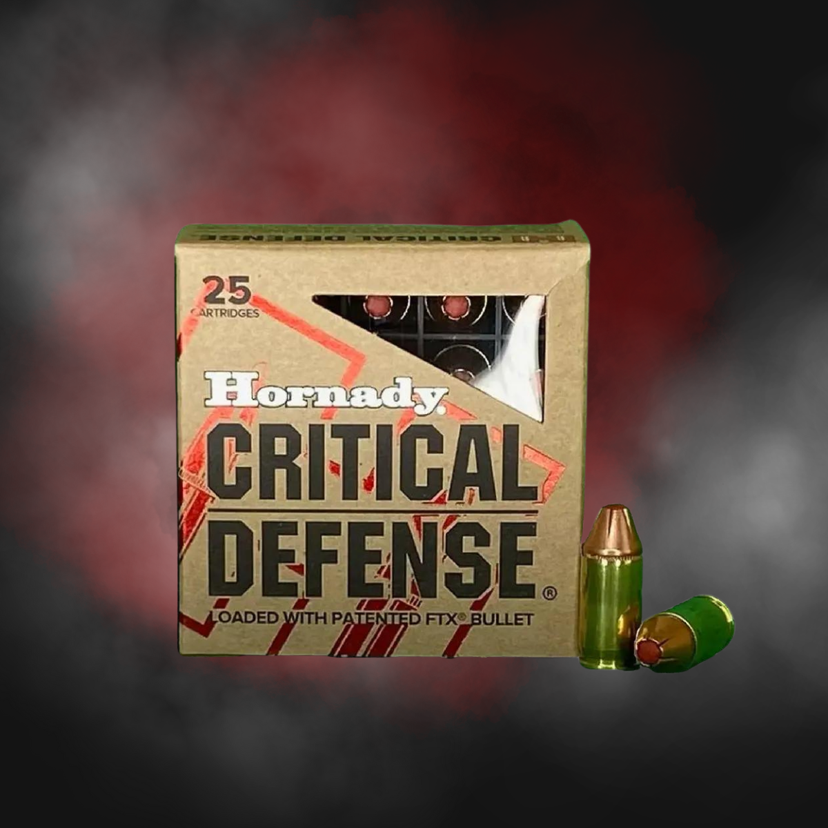.380 ACP 90gr FTX Critical Defense Hornady - 25 Rounds