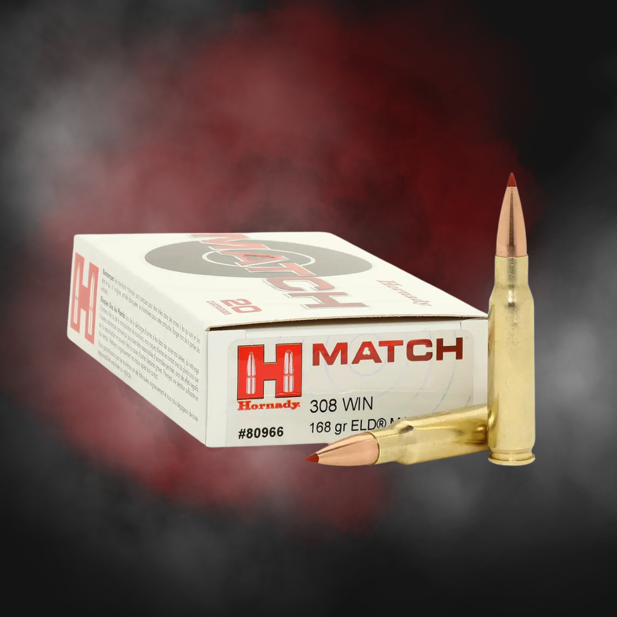 .308 Win 168gr ELD Hornady Match - 20 Rounds - Image 2