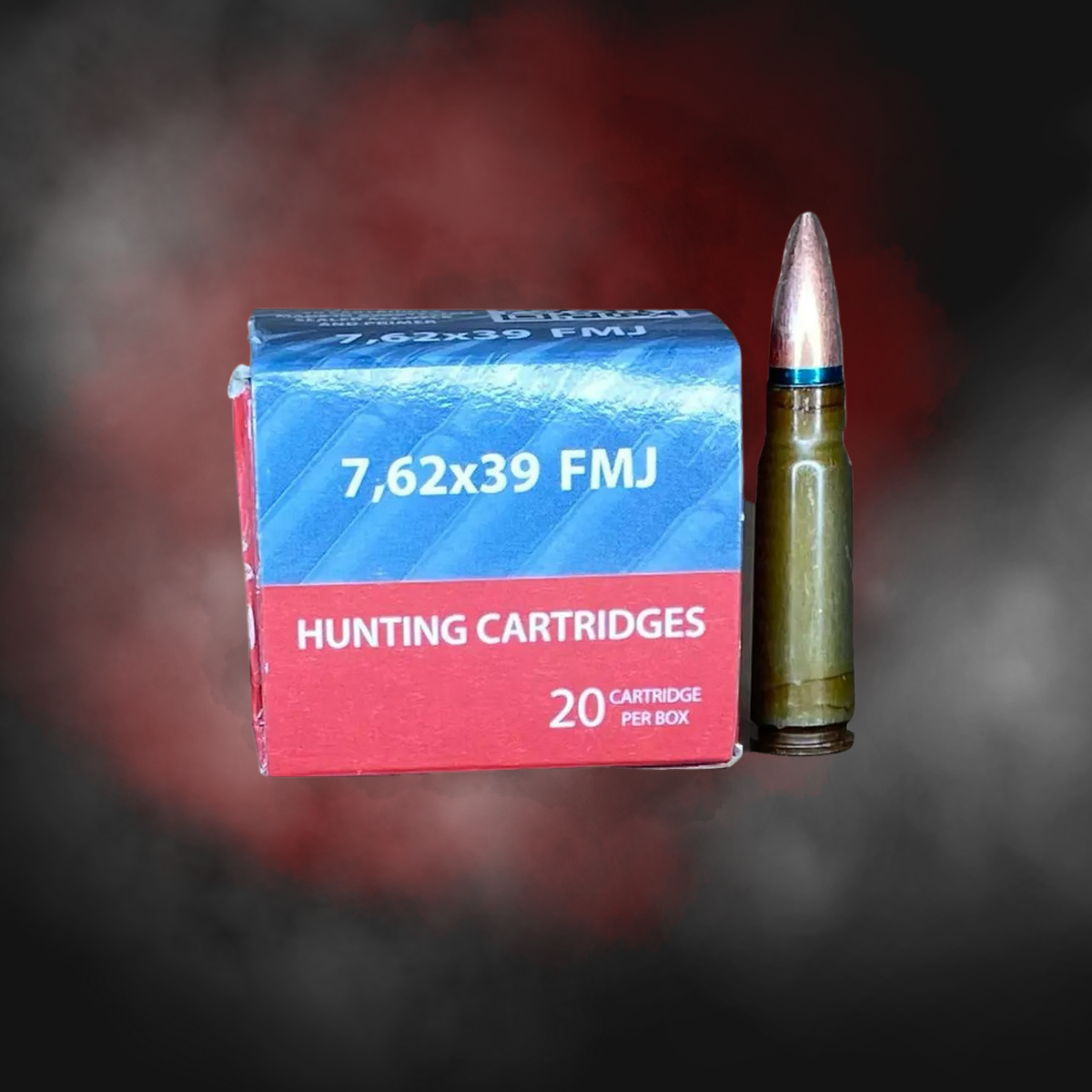 Centurion 7.62x39 122gr FMJ Corrosive Primer (20 rounds)