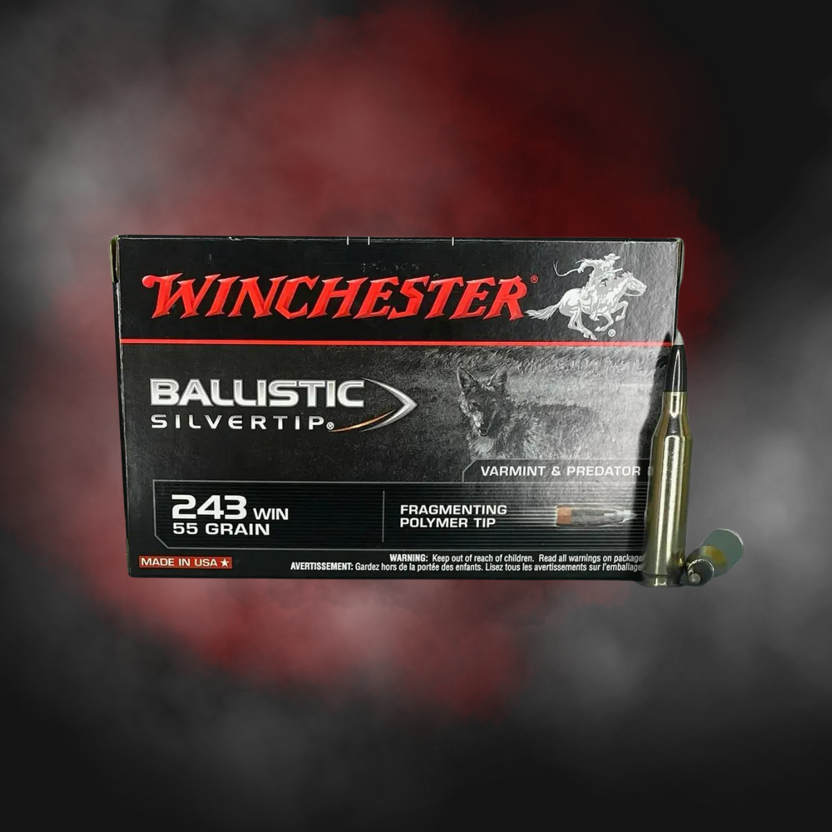 .243 WIN 55gr Ballistic Silvertip Winchester Supreme - 20 Rounds