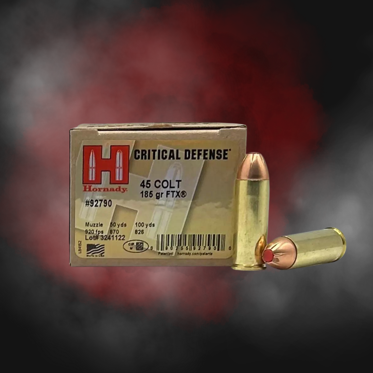 .45 Colt 185gr FTX Hornady Critical Defense - 20 Rounds - Image 2
