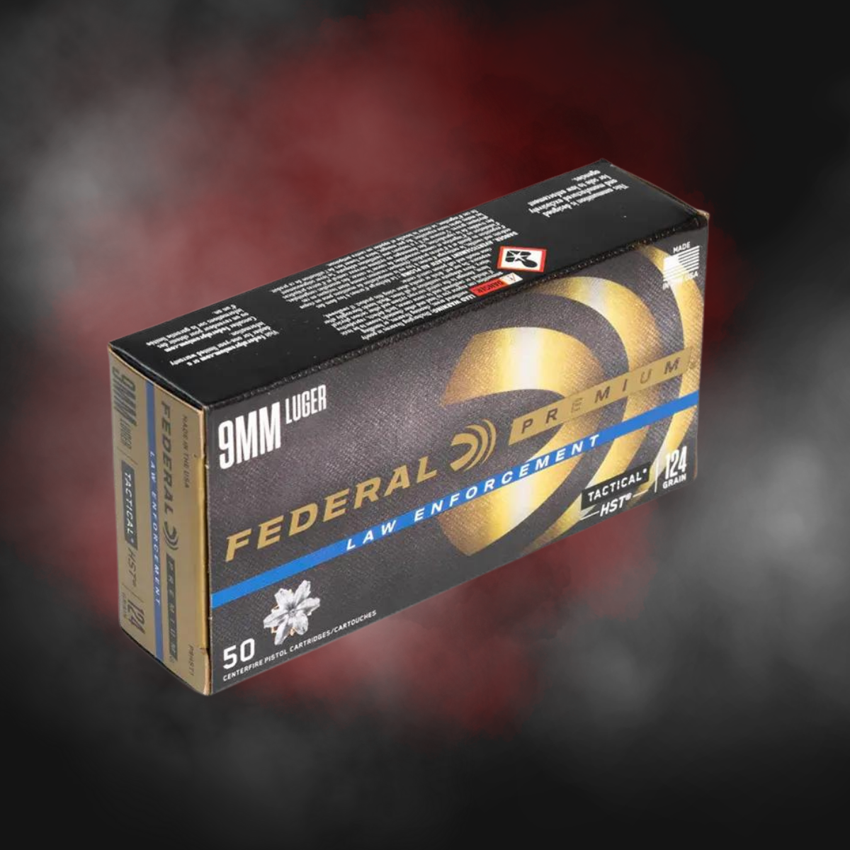9MM 124GR Federal Premium Tactical HST JHP P9HST1 - 50 Rounds - Image 3
