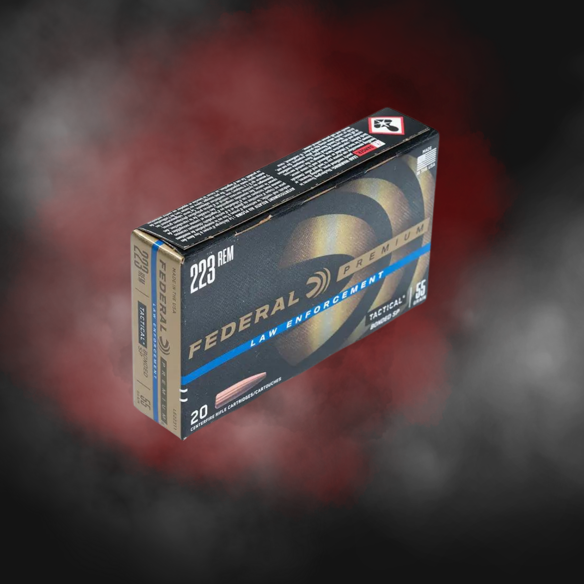 .223 REM 55GR Federal Tactical Bonded LE223T1 - 100 Rounds - Image 2