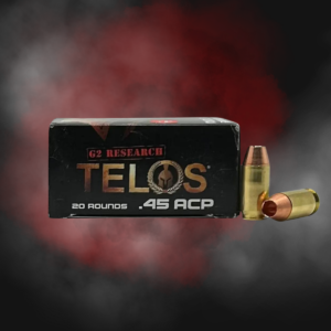 .45 ACP 160gr +P Hollow Point G2 Research Telos - 20 Rounds