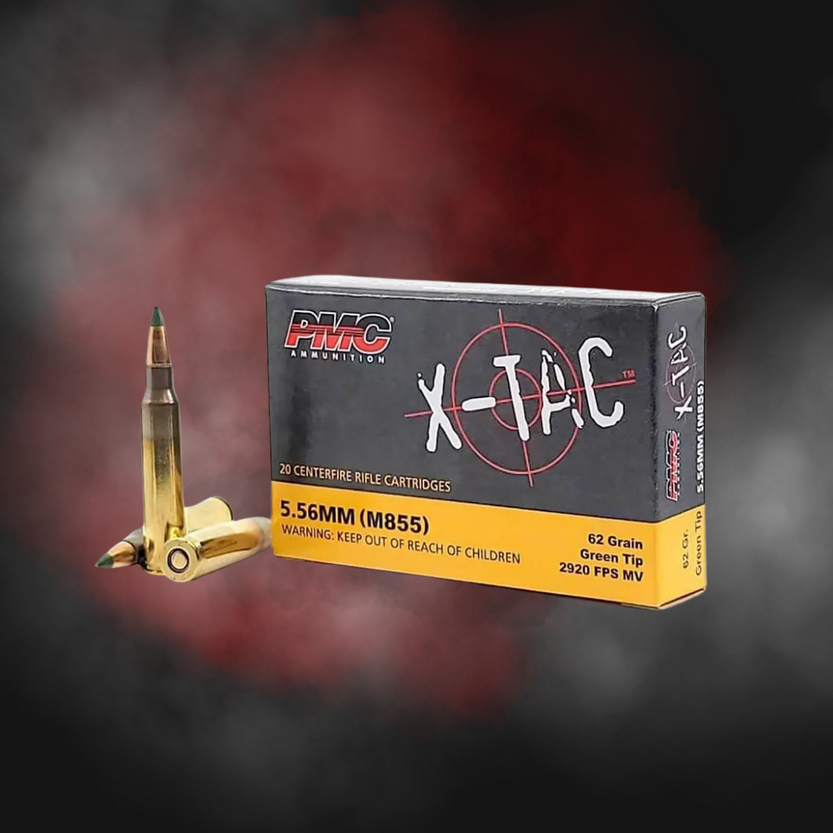 5.56 62GR Green Tip FMJ-BT PMC- 1000 Rounds