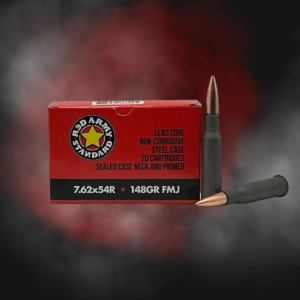 7.62X54R 148gr FMJ Steel Case Red Army Standard - 20 Rounds
