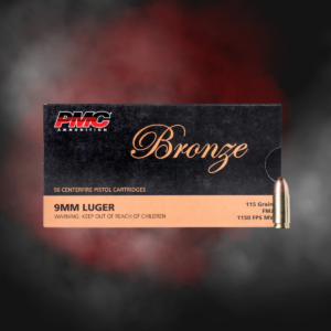9MM 115GR FMJ PMC Bronze - 50 Rounds